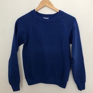 VINTAGE LEE CREWNECK RAGLAN SWEATSHIRT XS
